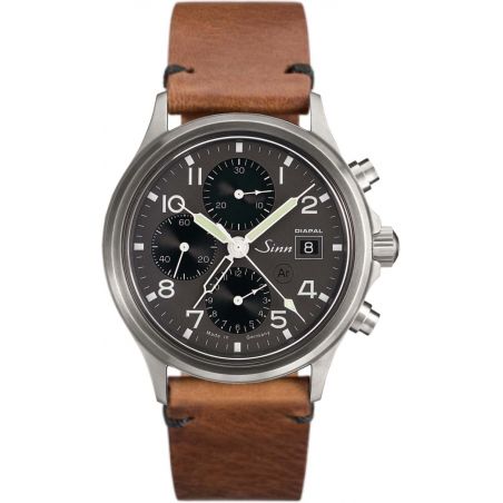 Montre Sinn Traditional Chronograph 358 DIAPAL Leather Strap 