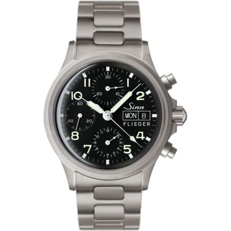 Traditional Chronograph 356 FLIEGER Pilot Solid Strap - Sinn 