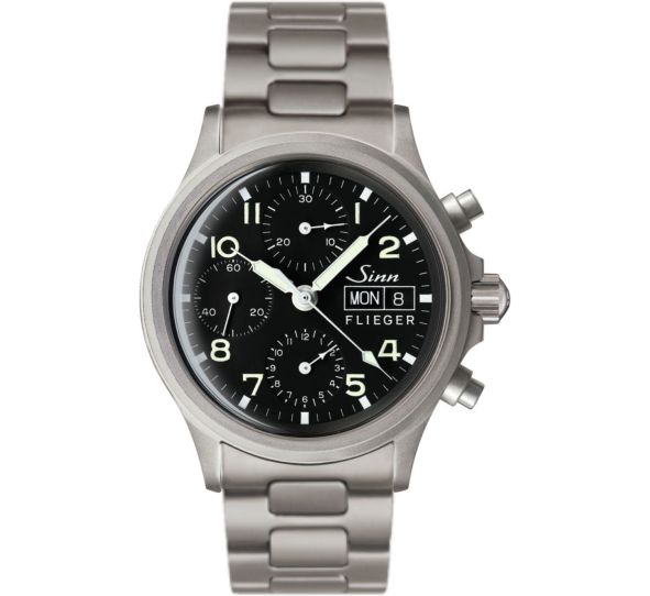 Traditional Chronograph 356 FLIEGER Pilot Solid Strap - Sinn 