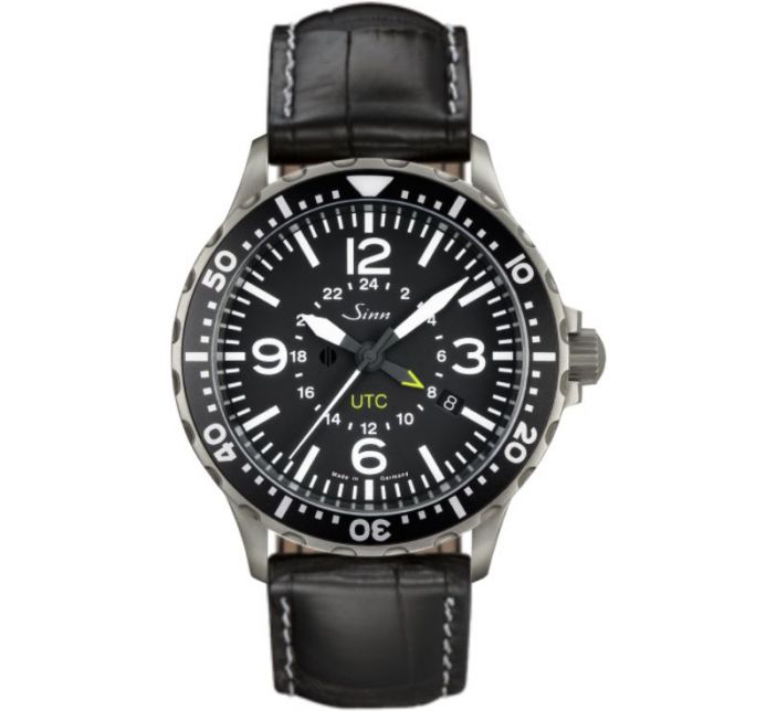 Montre Sinn Instrument Watch 857 UTC Leather Strap