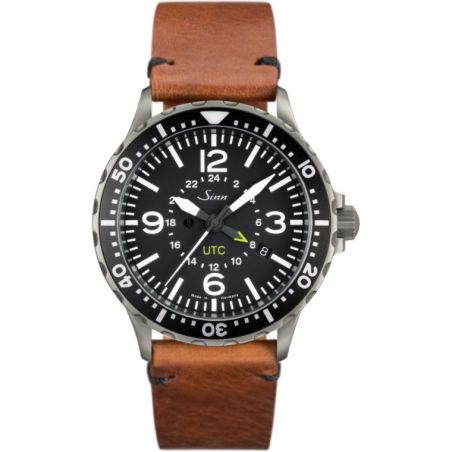 Montre Sinn Instrument Watch 857 UTC Leather Strap
