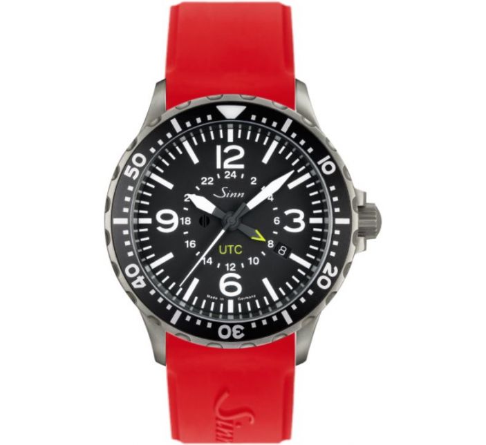 Montre Sinn Instrument Watch 857 UTC Silicone Strap