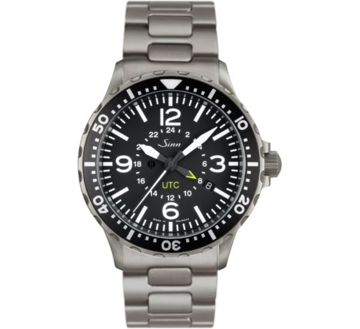 Montre Sinn Instrument Watch 857 UTC Solid Strap