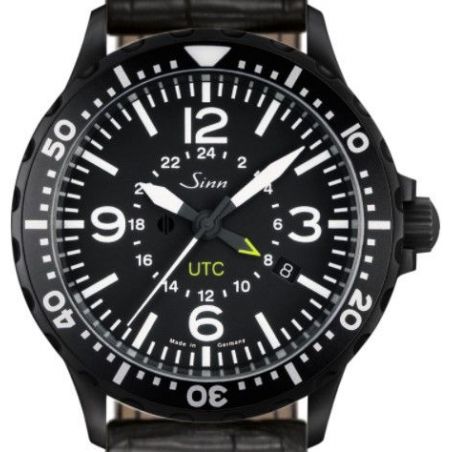 Montre Sinn Instrument Watch 857 S UTC Leather Strap