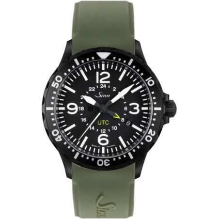 Instrument Watch 857 S UTC Silicone Strap - Sinn