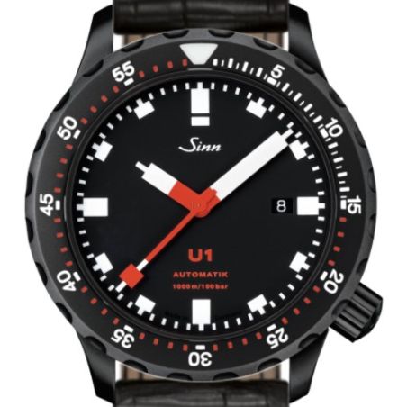 Diving Watch U1 S Leather Strap - Sinn 