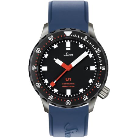 Diving Watch U1 SDR Silicone Strap - Sinn 