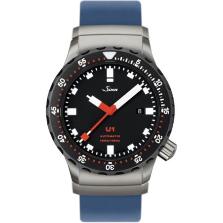 Diving Watch U1 SDR Silicone Strap - Sinn 