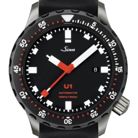 Diving Watch U1 SDR Silicone Strap - Sinn 