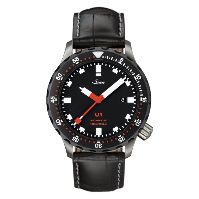 Diving Watch U1 SDR Leather Strap - Sinn 