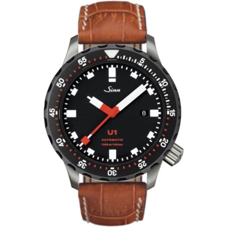 Diving Watch U1 SDR Leather Strap - Sinn 