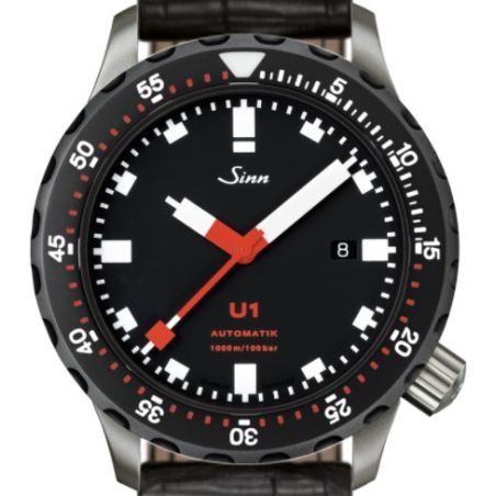 Diving Watch U1 SDR Leather Strap - Sinn 