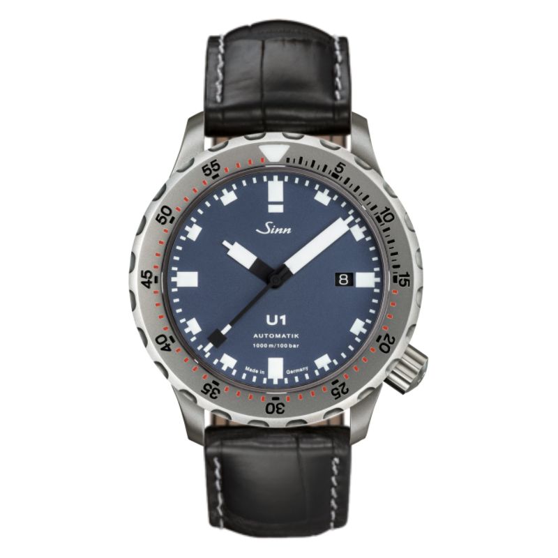 Diving Watch U1 B Leather Strap - Sinn 