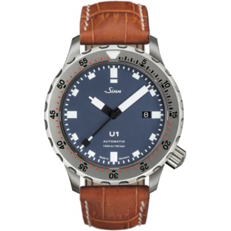 Diving Watch U1 B Leather Strap - Sinn 