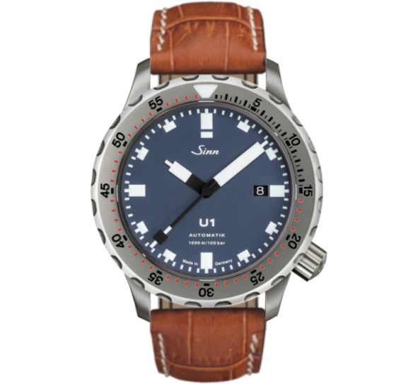 Diving Watch U1 B Leather Strap - Sinn 