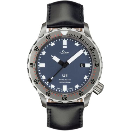 Diving Watch U1 B Leather Strap - Sinn 