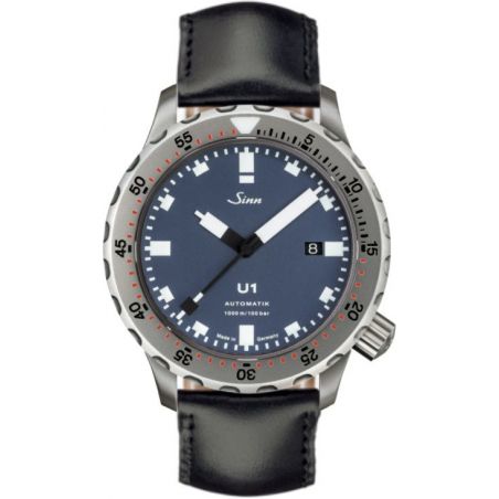 Montre Sinn Diving Watch U1 B Leather Strap 