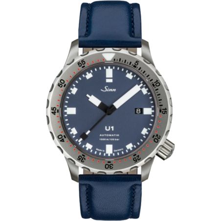 Diving Watch U1 B Leather Strap - Sinn 