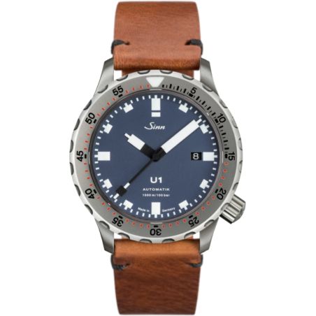 Diving Watch U1 B Leather Strap - Sinn 