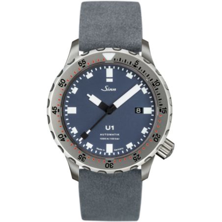 Diving Watch U1 B Leather Strap - Sinn 