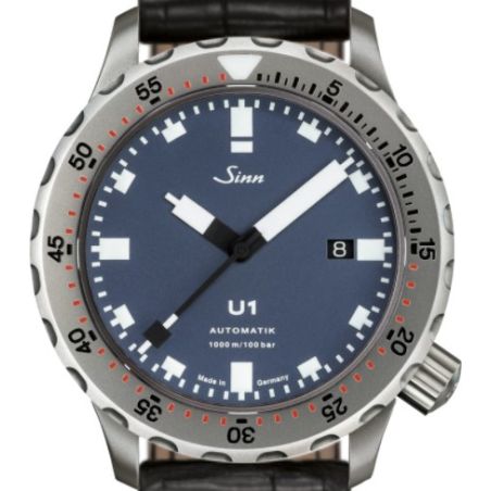 Diving Watch U1 B Leather Strap - Sinn 