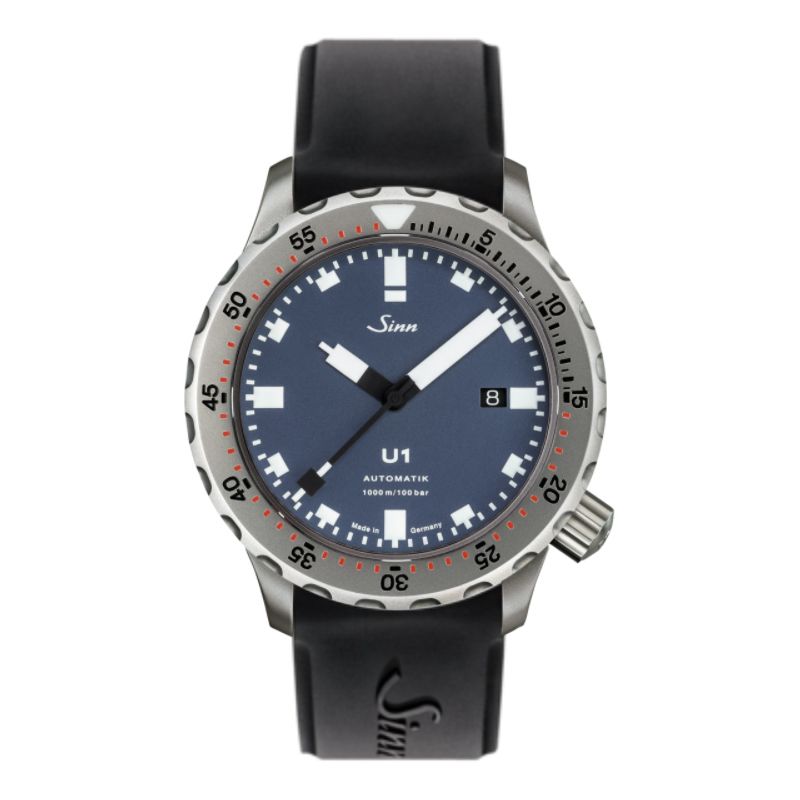 Diving Watch U1 B Silicone Strap - Sinn 