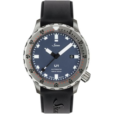 Diving Watch U1 B Silicone Strap - Sinn 