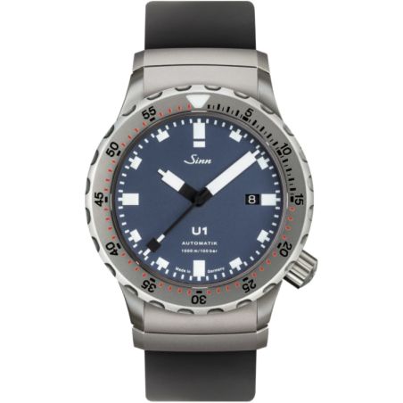 Diving Watch U1 B Silicone Strap - Sinn 