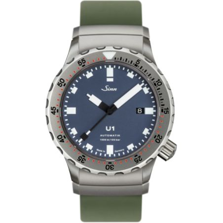 Diving Watch U1 B Silicone Strap - Sinn 