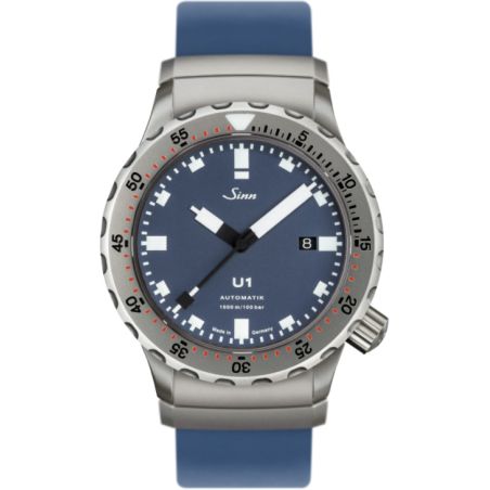 Diving Watch U1 B Silicone Strap - Sinn 