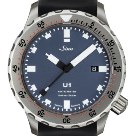 Diving Watch U1 B Silicone Strap - Sinn 