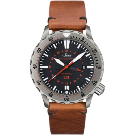 Diving Watch U2 (EZM 5) Leather Strap - Sinn 