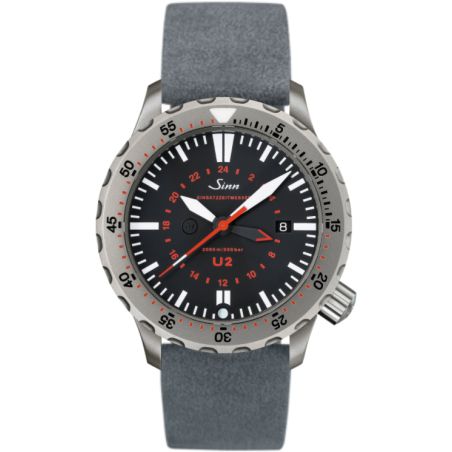 Diving Watch U2 (EZM 5) Leather Strap - Sinn 