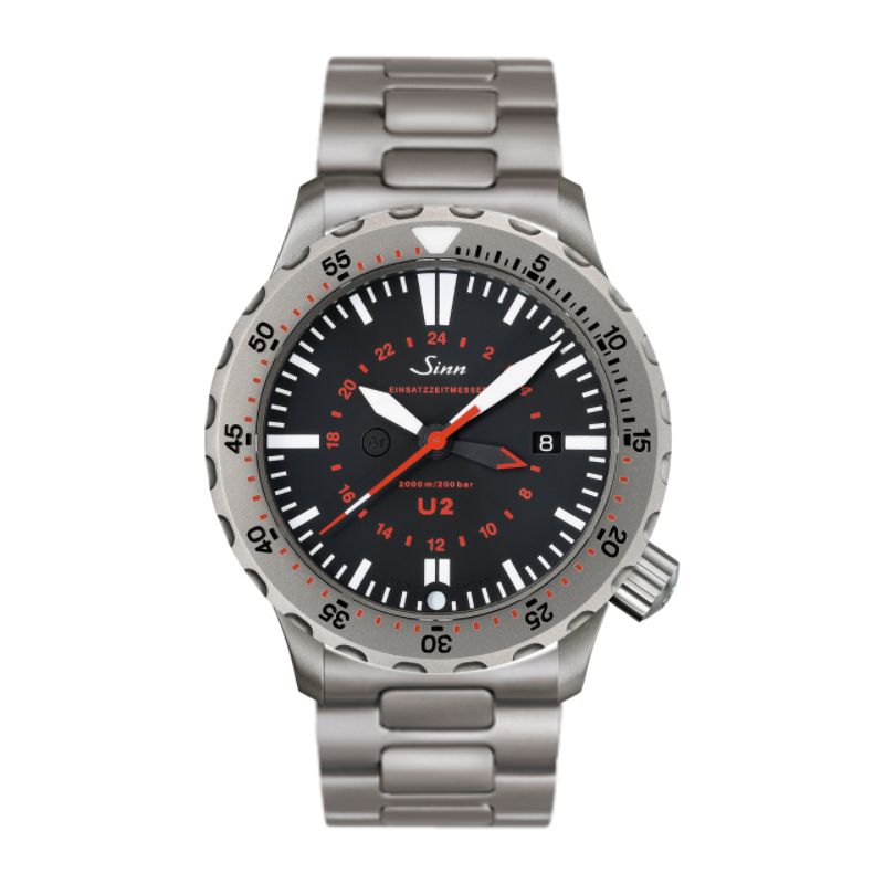 Diving Watch U2 (EZM 5) Solid Strap - Sinn 