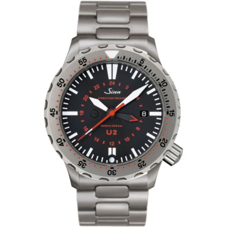 Diving Watch U2 (EZM 5) Solid Strap - Sinn 