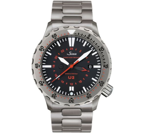 Diving Watch U2 (EZM 5) Solid Strap - Sinn 