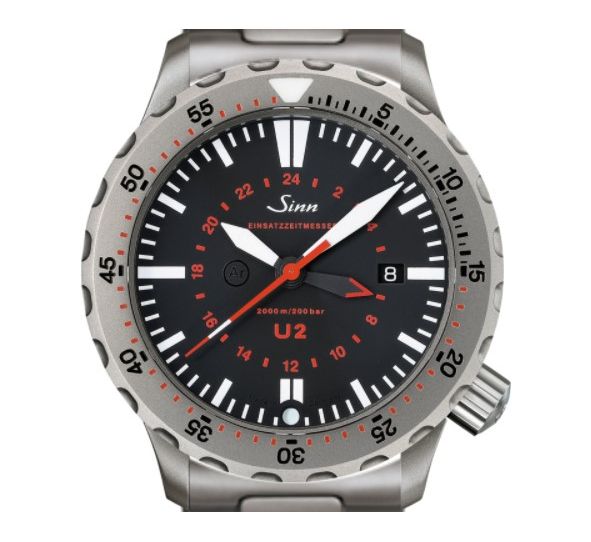 Diving Watch U2 (EZM 5) Solid Strap - Sinn 