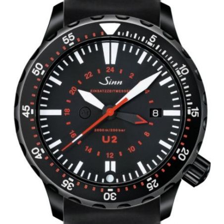 Diving Watch U2 S (EZM 5) Silicone Strap - Sinn 