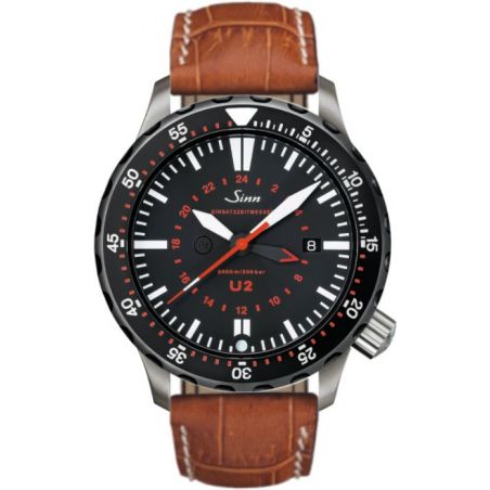 Montre Sinn Diving Watch U2 SDR (EZM 5) Leather Strap 
