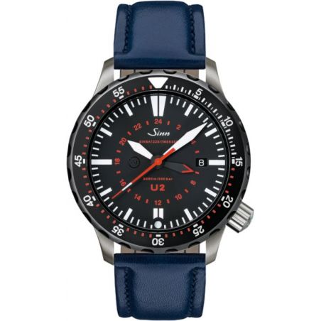 Montre Sinn Diving Watch U2 SDR (EZM 5) Leather Strap 