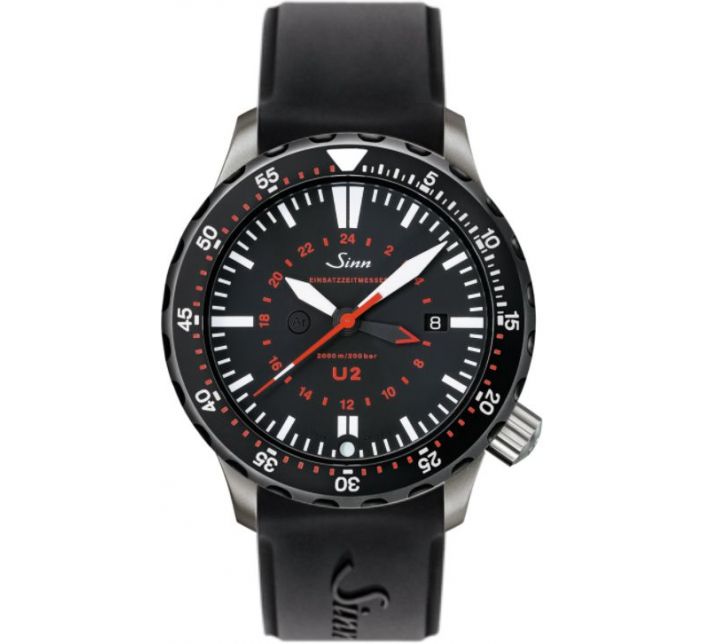 Montre Sinn Diving Watch U2 SDR (EZM 5) Silicone Strap 