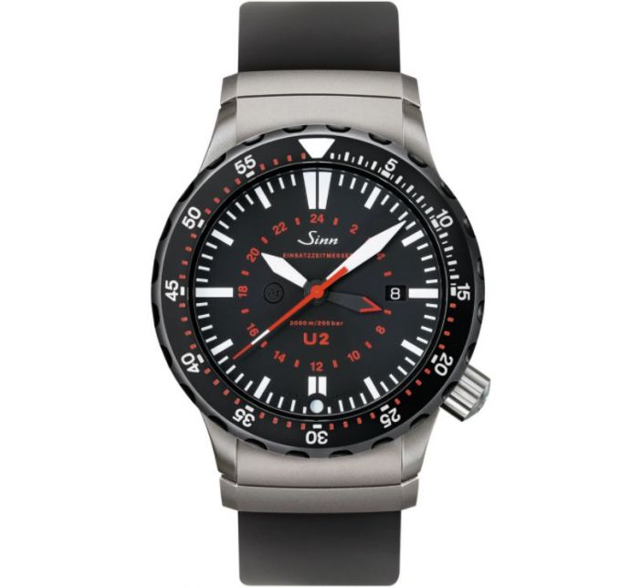 Montre Sinn Diving Watch U2 SDR (EZM 5) Silicone Strap 