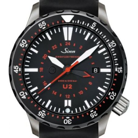 Montre Sinn Diving Watch U2 SDR (EZM 5) Silicone Strap 