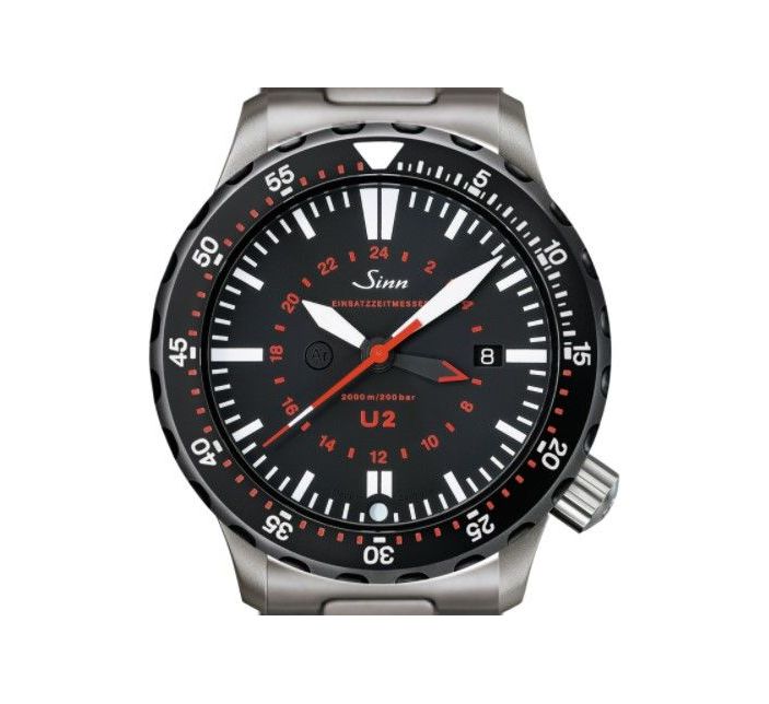 Montre Sinn Diving Watch U2 SDR (EZM 5) Solid Strap 