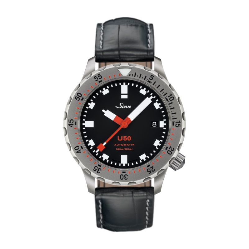 Diving Watch U50 Leather Strap - Sinn 