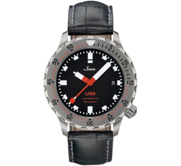 Diving Watch U50 Leather Strap - Sinn 