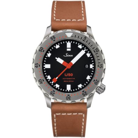 Diving Watch U50 Leather Strap - Sinn 