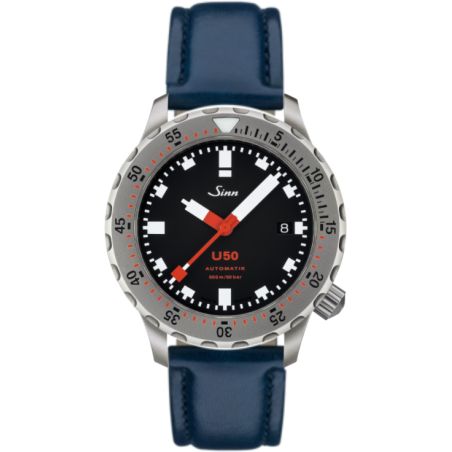 Diving Watch U50 Leather Strap - Sinn 