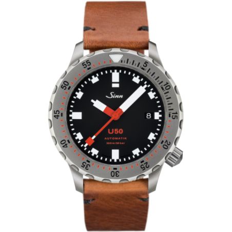 Diving Watch U50 Leather Strap - Sinn 