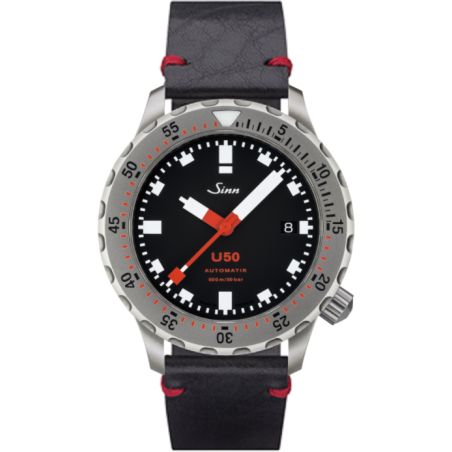 Diving Watch U50 Leather Strap - Sinn 